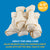 4-5" Rawhide Bones for dogs | Premium Rawhide Chews (15, 25, 50 or 100 Count)