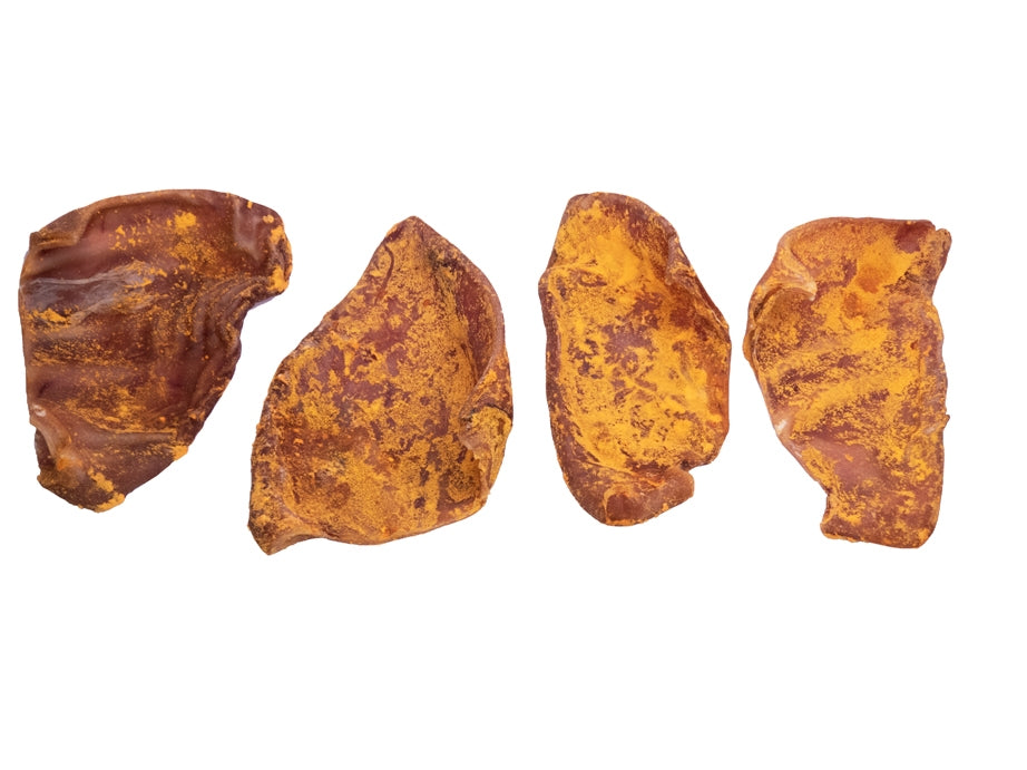 Scoochie Pet Pig Ears Dog chew Bacon and Cheese Flavor 10 or 100 Count | with Real Cheddar Cheese