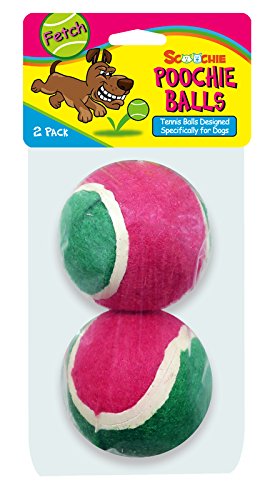 Tennis Balls for Dogs | 2 Count | Scoochie Poochie | Tuff Balls for Dogs