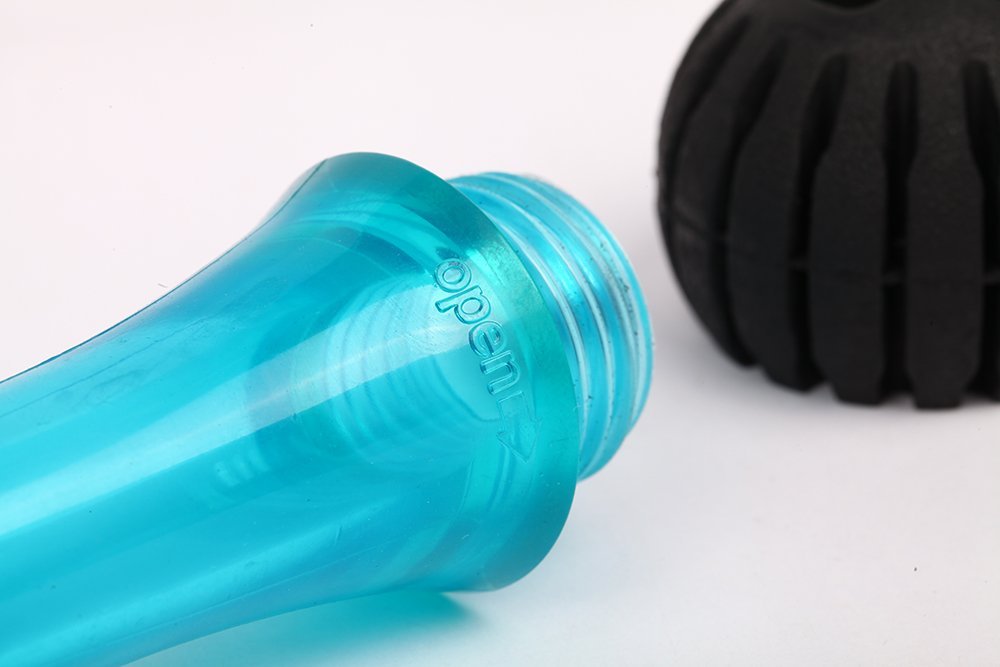 Medium Chewing Squeeze Bone Dog Toy with Dental Twist Caps Midi