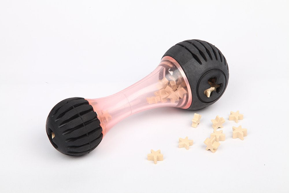 Medium Chewing Squeeze Bone Dog Toy with Dental Twist Caps Midi