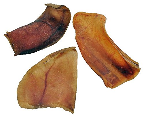 Half Pig Ears dog chews 30 Count - Cut Pork Ear for dogs | 100% Natural Chews from 123 Treats