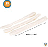 11-12 inches Rawhide Stick For Dogs 15 Count -  Beef Hide Natural Skinny Rolls - Great Dog Chew for all size Dogs