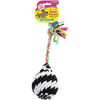 Super Scooch Squeak Rope R Ball Dog Toy 9-Small