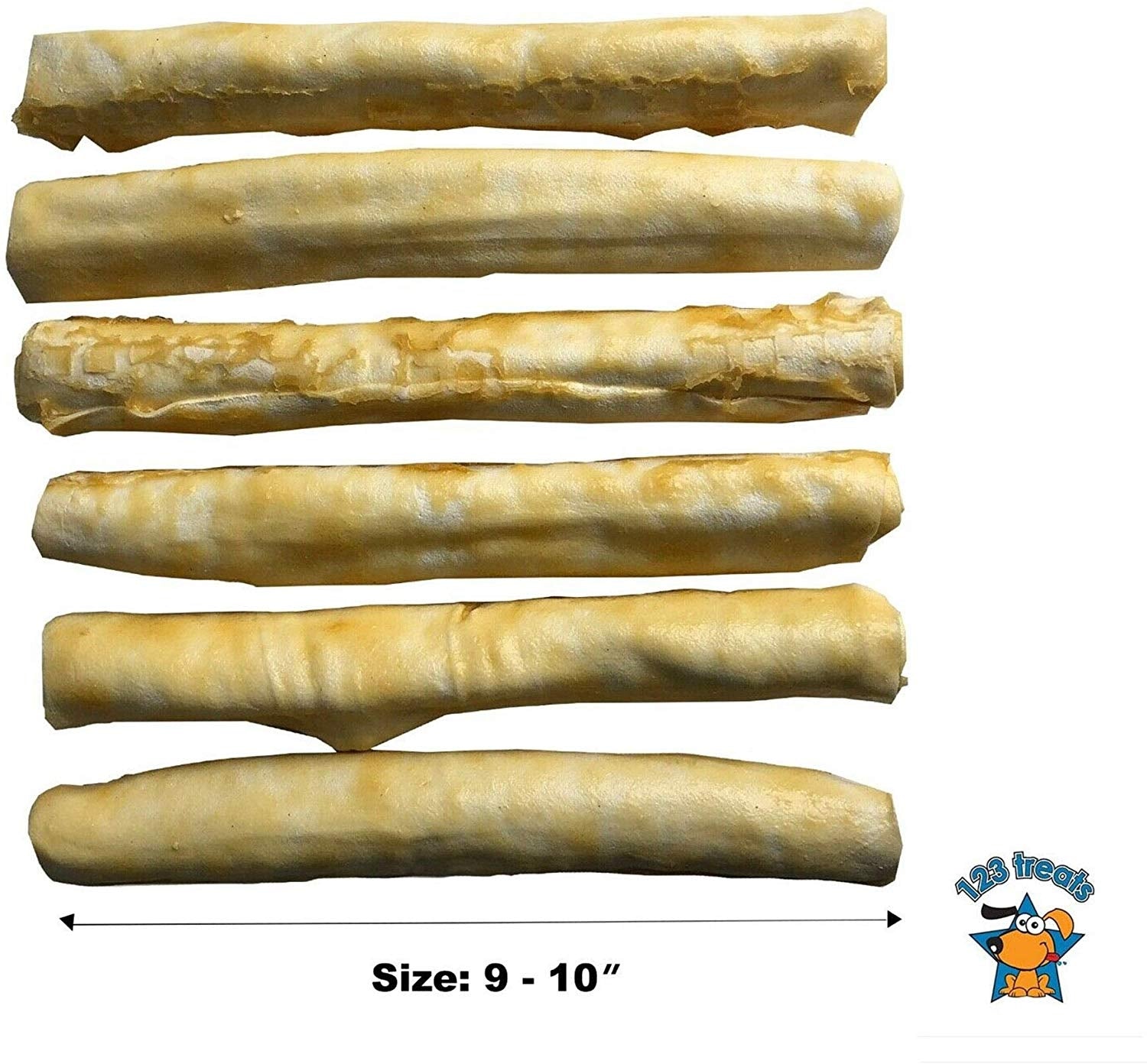 9-10 inches Rawhide with Chicken Retriever Roll Delicious Dog Stick Chews