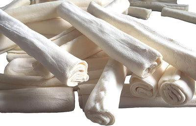 9 inches Rawhide Retriever Roll | Thick retriever roll for dogs (20 or 40 Count)