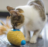 Carrot Roll Play 3 in 1 Catnip Holder, Treat Dispenser, and Sisal Scratcher Cat Toy Blue