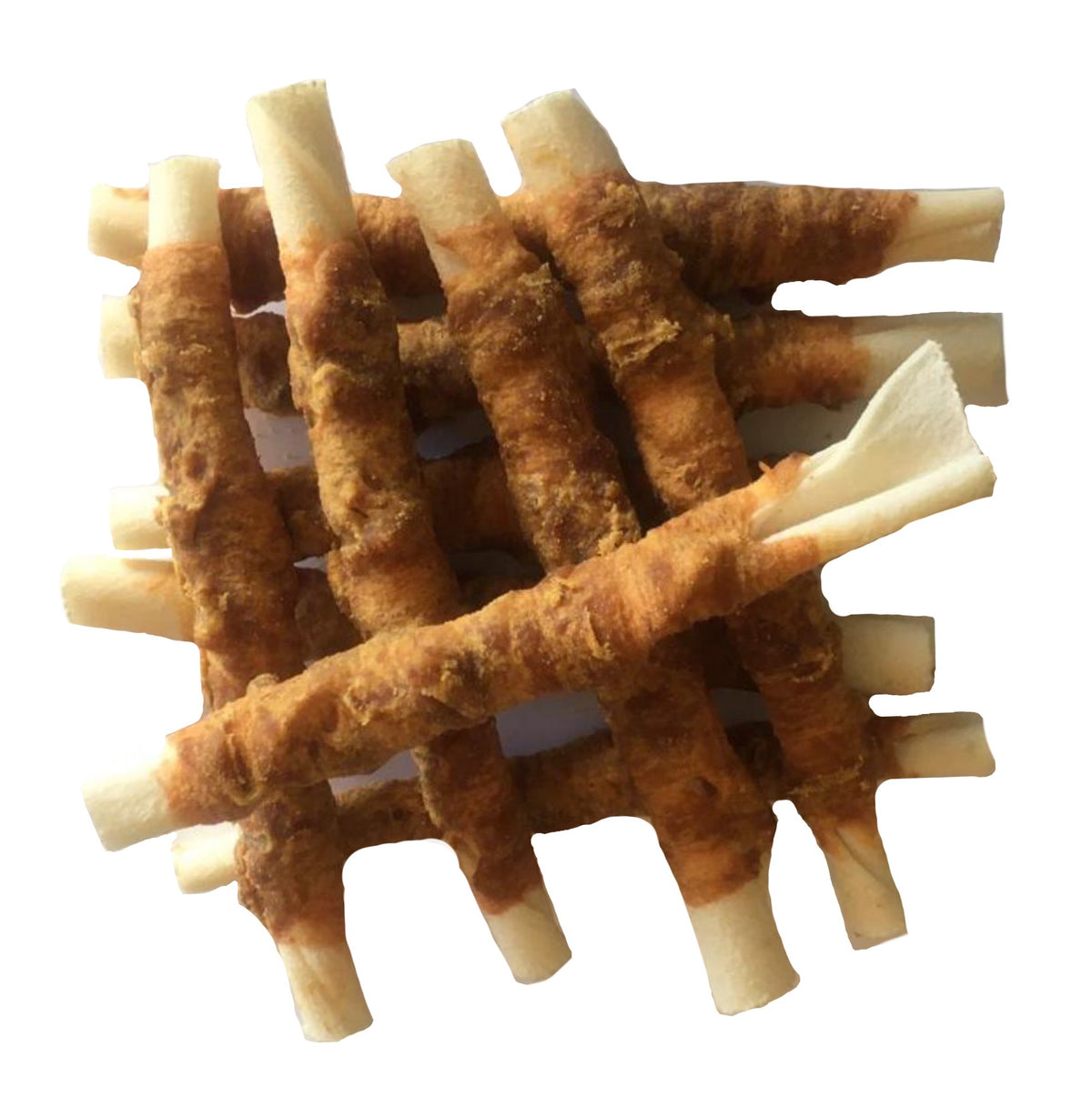 Rawhide Roll Twist Chicken Basted 5&quot; - (50 Count) Made in South America