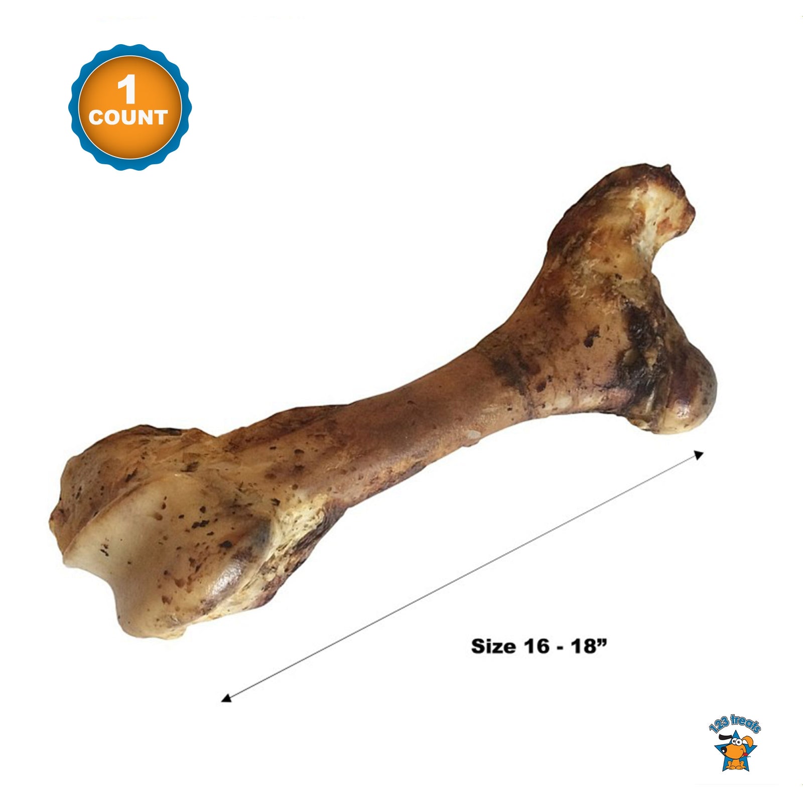 Giant Femur Bone 16 - 18" - Mammoth Dog Bones for Aggressive Chewers