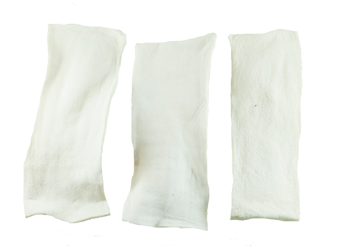 Natural Rawhide Chews for Dogs (1,2, 3, 6 and 11 Lbs) Beef Hide Chips by 123 Treats